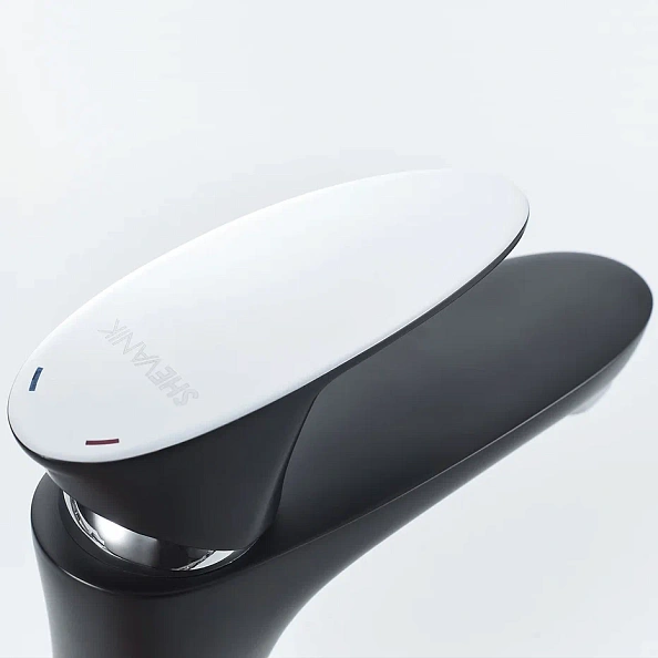 Смеситель для раковины Shevanik S9801H, черный/хром