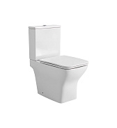 AQ2788T-00 ЛЕОН КВАДРО Унитаз напольный с бачком 630*360*815, горизонтальный выпуск, тонкое сиденье с механизмом плавного опускания, крепеж,TORNADO