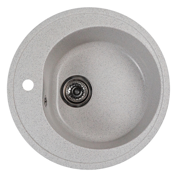 Мойкa MIXLINE МЛ-ГМС102 (ML-GMS102) СТАНДАРТ круглая, серый (310), 500 мм (глуб. чаши 170) (558090)