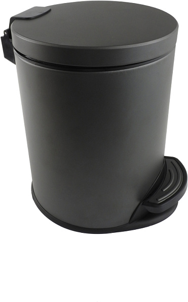 Корзина для мусора AQUATEK AQ4016MB, с педалью 3л, матовый черный