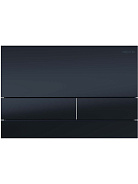 KDI-0000055(030D) Панель смыва нержавеющая сталь/PVD, цвет черный матовый (клавиши прямоугольные) 169*250*2.2 мм