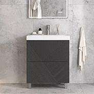 Тумба Velvex напольная Edge 70.2Y, графит (tn.EDG.9696.70.2Y графит)