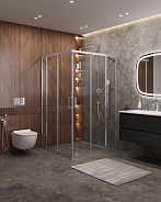 Душевой уголок Cezares Molveno 130x120x195 мм, прямоугольный, хром (MOLVENO-AH-22-130/120-C-Cr-IV)