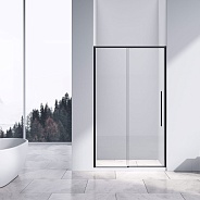 Душевая дверь Vincea Slim-N (VDS-4SN140CLB) 1400х1950 мм, черный, стекло прозрачное