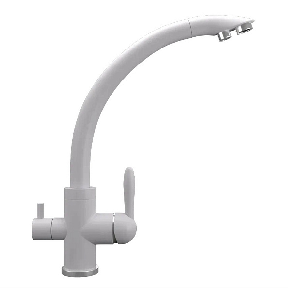 Смеситель для кухни Ulgran UQ-017-04, платина