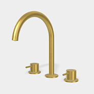 Смеситель для раковины Fima Carlo Frattini Spillo Up, брашированное золото (F3161OS)