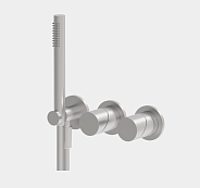 Смеситель для душа Fima Carlo Frattini Slide, на 2 потребителя, хром черный брашированный (F5819WX8CS)