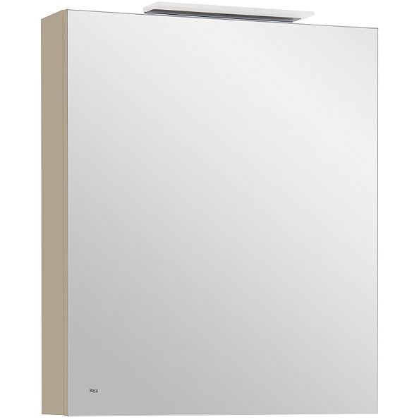 857646515 OLETA зеркальный шкаф правый 600 мм, 600х137х700 мм, c LED-светильником, включение от общего выключателя, капучино