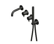 Смеситель для ванны и душа Quadro design Source, золото черное (13 69.00 ON)