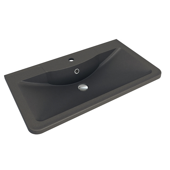 Раковина Florentina Аллегро 80 см 10.020.00800.302, антрацит