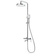 Душевая система Splenka S03.24 для ванны и душа поворотный излив 19 см, хром