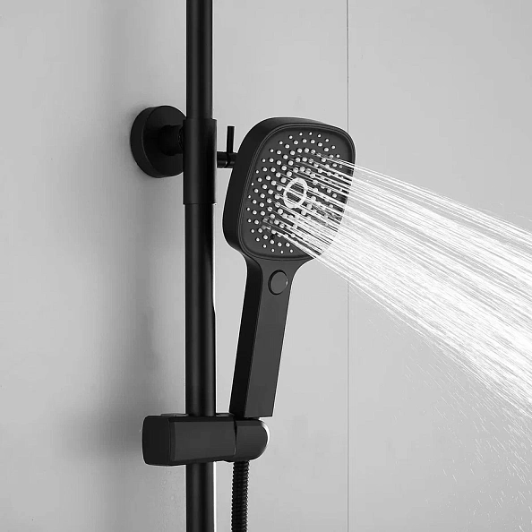 Душевая система Shevanik S8236H, черный