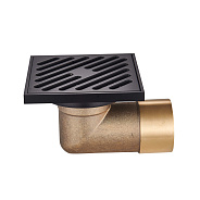 Душевой трап Raglo R606.10.06 100х100мм, нержавеющая сталь, черный