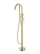 AQ1345BG ЕВРОПА смеситель для ванны напольный, шлиф. золото