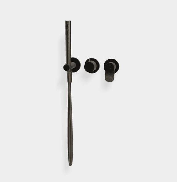 Смеситель для душа Fima Carlo Frattini Flo', брашированный чёрный хром (F3819WX8CS)