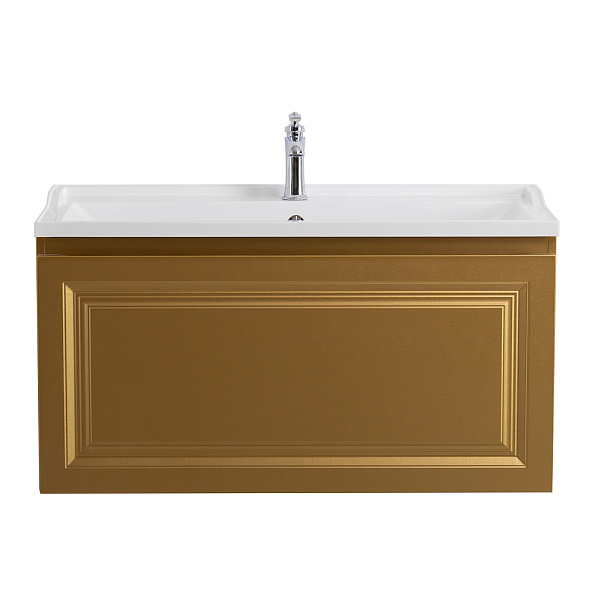 База под раковину подвесная Cezares Giubileo 996х443х500, Брашированное золото (GIUBILEO-N-100-1C-SO-BORO-P)