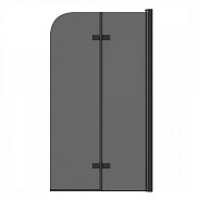 Шторка на ванну 80х140 см Maretti Valentina VA41R8014098-560, профиль черный