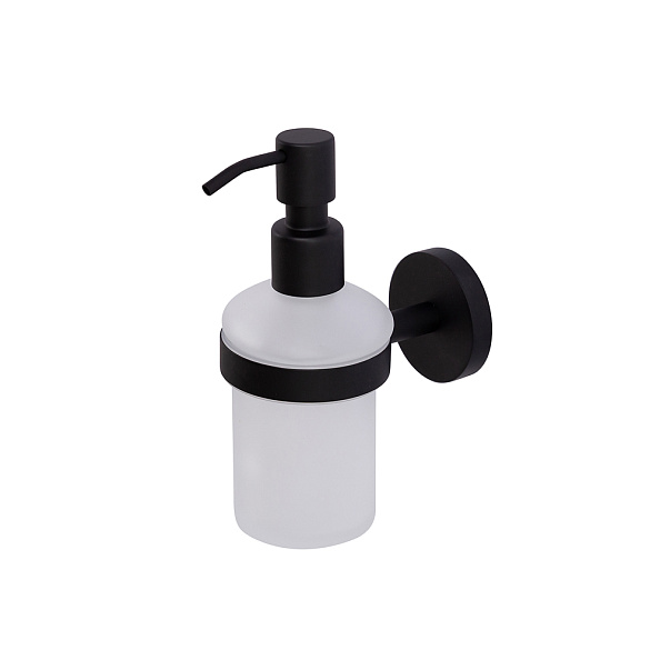 Диспенсер для мыла подвесной Cezares Relax, черный матовый (RELAX-SOIS-V-NOP)