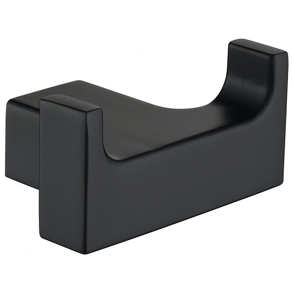 Крючок для ванной комнаты двойной Grocenberg AC0018BL, черный