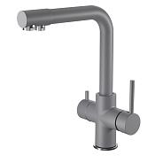 Смеситель для кухни с подключением фильтра GranFestGF-Z-5423, темно-серый