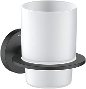 AQ4204MB ОБЕРОН стакан с держателем, матовый черный