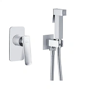 Гигиенический душ со смесителем Rose R1605F, белый/хром