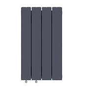 Биметаллический радиатор Rifar Supremo Ventil 500/4 секции с левым нижним подключением (VL), титан