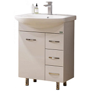 Тумба напольная Лагуна/3 + Умывальник ЛАГУНА 65