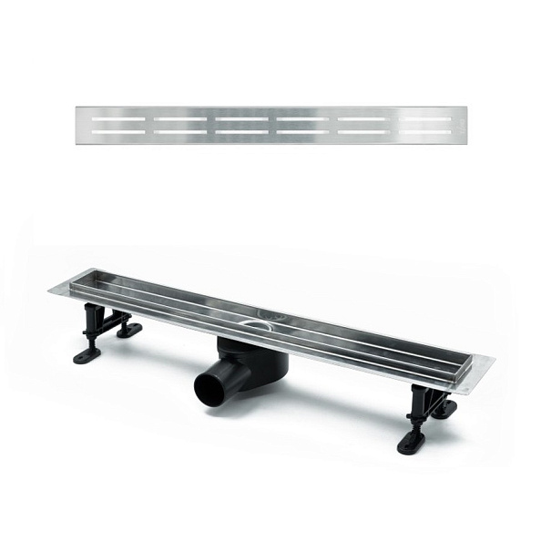 Душевой лоток TIMO Drain Protect 900 с вставкой DG20, сатин (DP20900-DG20900)