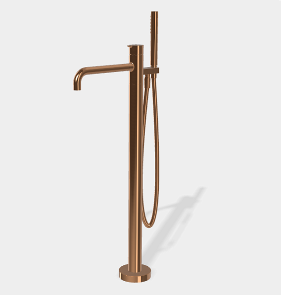 Смеситель для ванны и душа Fima Carlo Frattini Snap, бронза янтарная (F3114/6NZL)