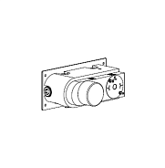 Внутренняя часть Carimali назначение-смеситель для душа, на 2 выхода, хром (W21421CR)