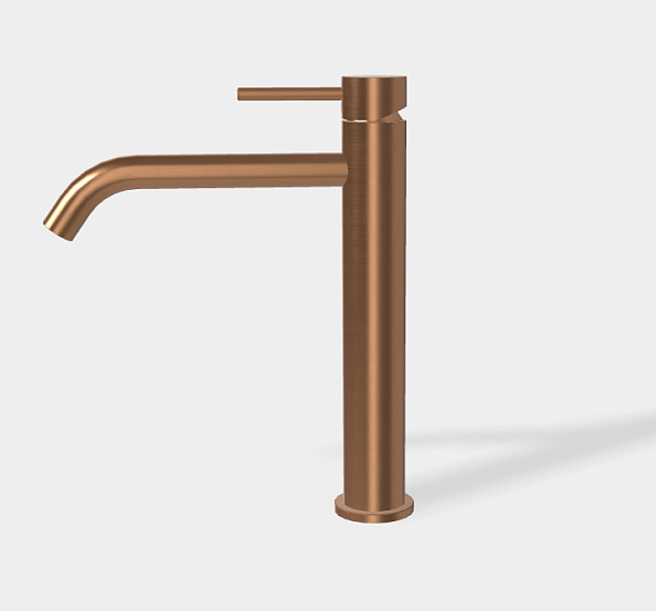 Смеситель для раковины Fima Carlo Frattini Spillo Up, бронза брашированная янтарная (F3031LXSZS)