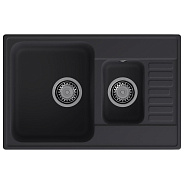 Кухонная мойка GranFest QUARZ 21К, черный