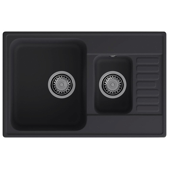 Кухонная мойка GranFest QUARZ 21К, черный