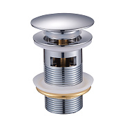 Донный клапан для раковины Raglo R600.03 c переливом (клик-клак), латунь, хром