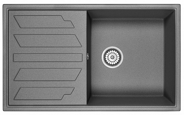 Кухонная мойка GRANULA (8601, ГРАФИТ )
