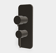 Смеситель для душа Fima Carlo Frattini Spillo Up, на 2/3 потребителя, хром черный брашированный (F3039X6CS)