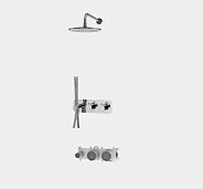 Душевой комплект Fima Carlo Frattini Shower systems, брашированное золото (F3149WX3R252OS)