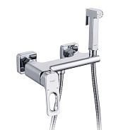 Смеситель Raglo R51.51 с гигиеническим душем настенный , хром