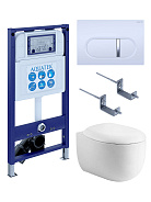 SET AQUATEK АЛЬТАИР cm-042 4в1 (рама AQUATEK INS-0000025 +крепление KKI-0000002 +кнопка KDI-0000042 +унитаз AQ1980-00 +тонкое сиденье с механиз)