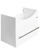 ЛИДЕР Тумба подвесная 51 см, белая (подходит умывальник мебельный Реал 56)