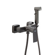 Гигиенический душ со смесителем FRAP F2071-9, оружейная сталь