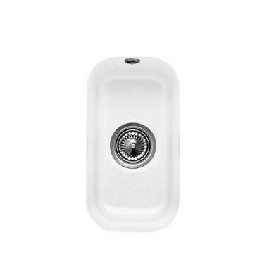 Мойка кухонная Villeroy & Boch  CISTERNA 26  для установки под столешницу 260 x 440 mm, крепеж, клапан слива CeramicPlus белый глянцевый (6707 01KG)