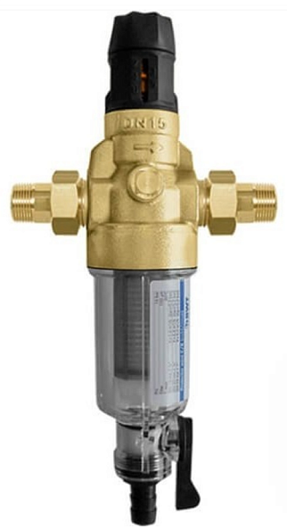 Фильтр BWT Protector mini C/R 1/2" HWS c редуктором давления холодной воды 100 мкм (810548)