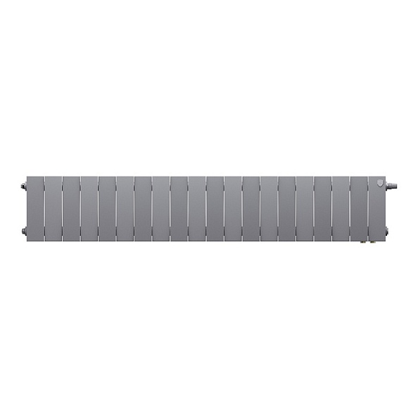 Биметаллический радиатор Royal Thermo PianoForte 200 Silver Satin VDR 20 секций с нижним подключением