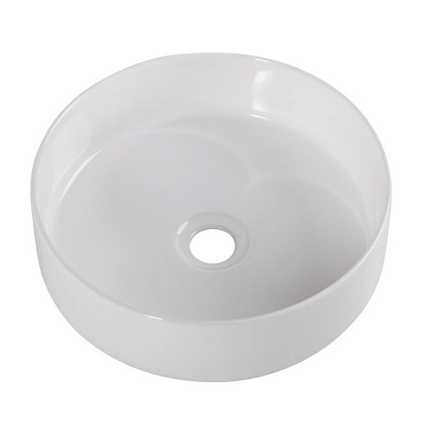 Раковина накладная керамическая BelBagno 360х360 круглая, белый глянцевый (BB1357)