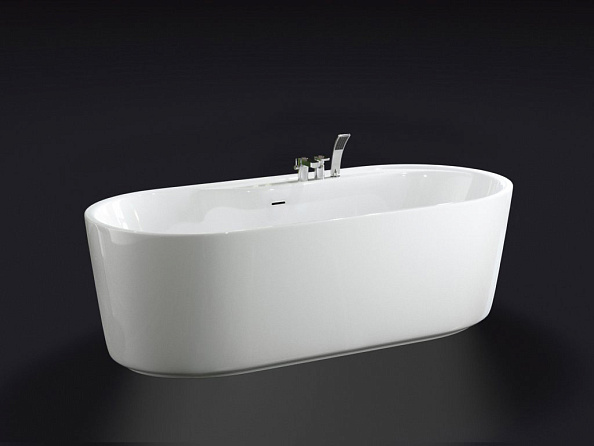 Акриловая ванна BelBagno 178x84, белый (BB14-K) отдельностоящая