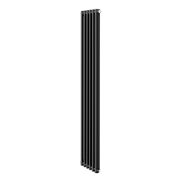Трубчатый дизайн-радиатор Royal Thermo Insignia VC2180 6 секций, черный, нижнее подключение