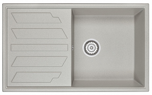 Кухонная мойка GRANULA (8601, БАЗАЛЬТ )