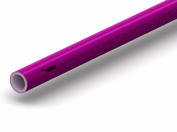 Труба Рехау RAUTITAN Pink 16х2,2 мм из сшитого полиэтилена PE-Xa с кислородозащитным слоем (бухта 120 м)